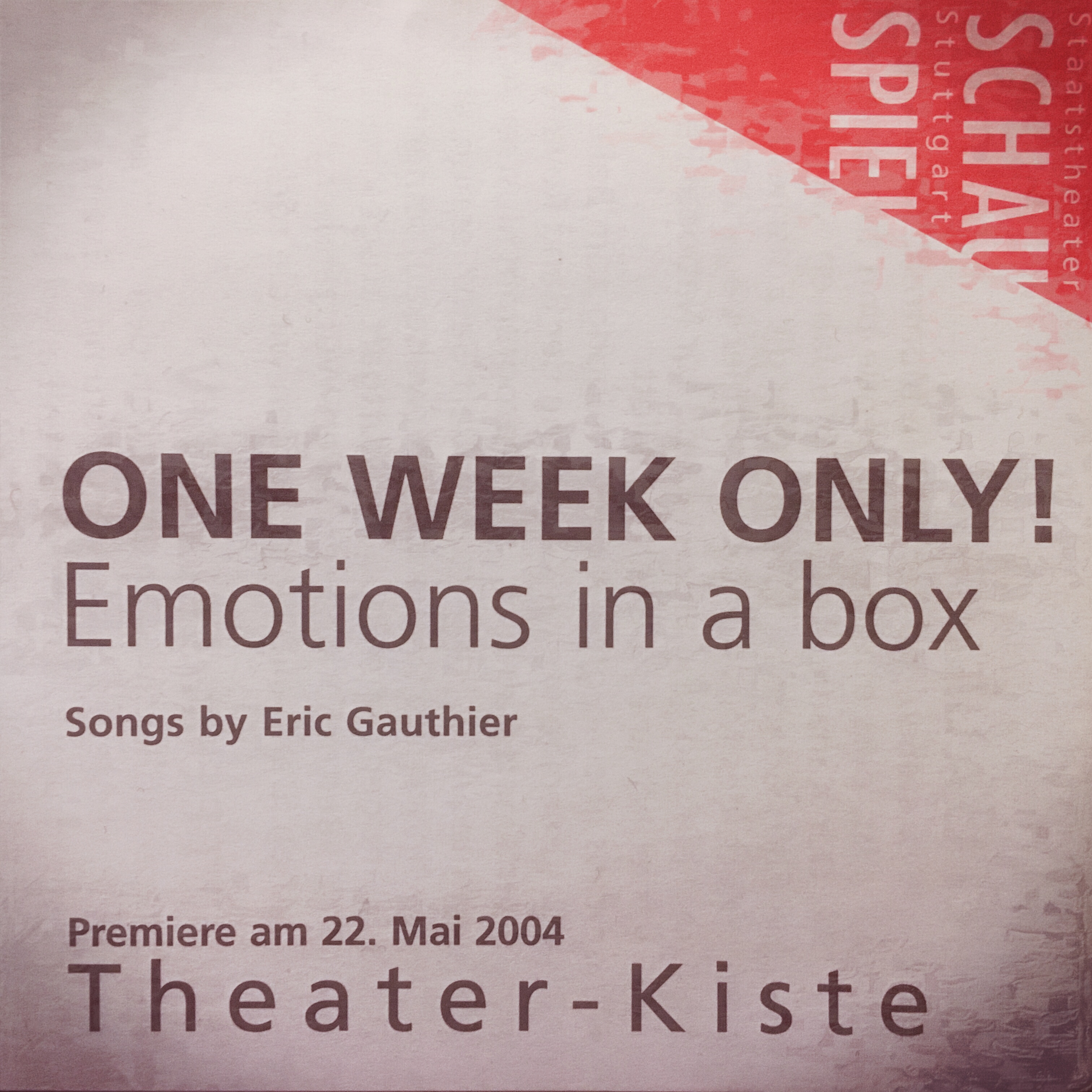 One Week Only - Emotions in a Box