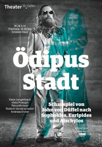 Plakat Oedipus Stadt